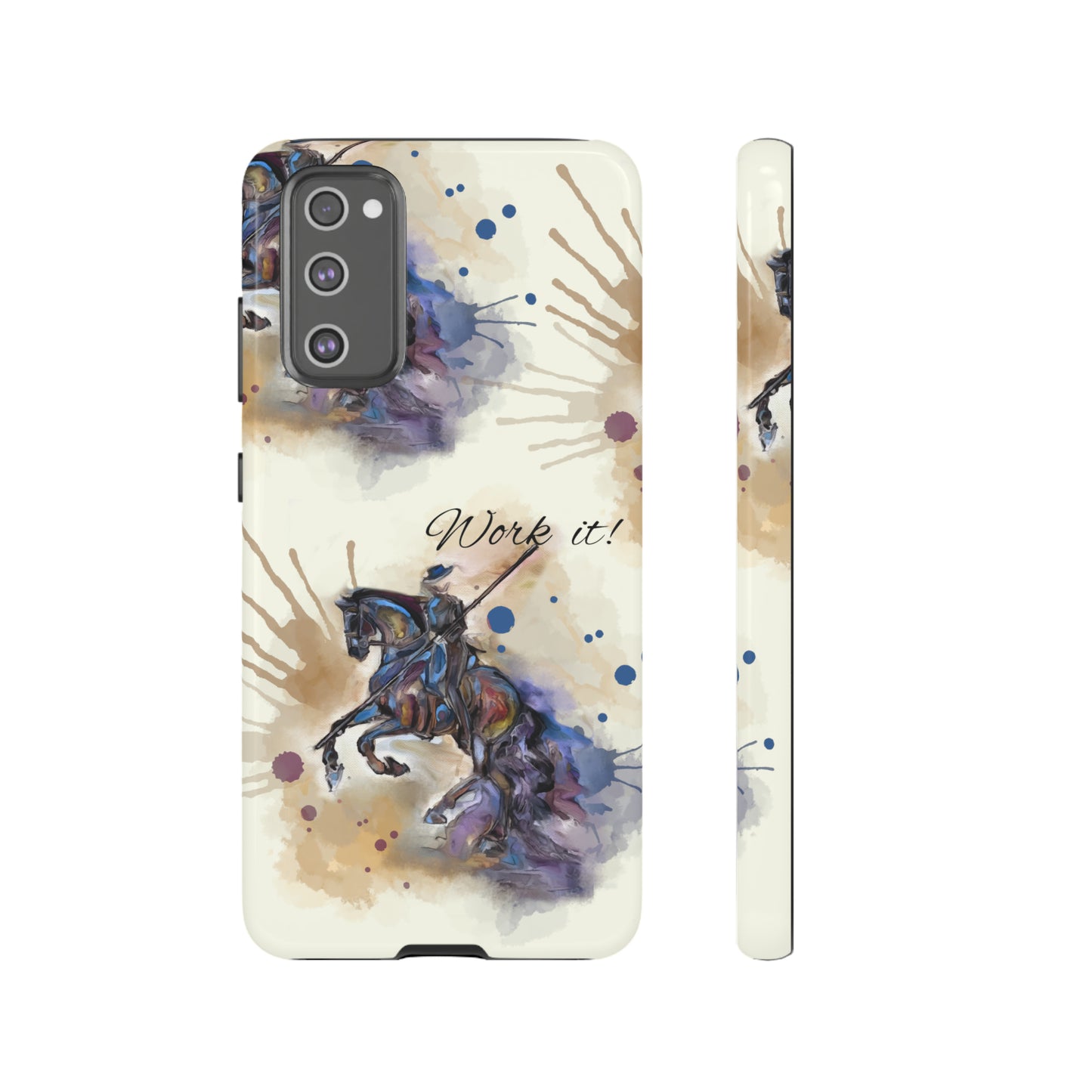 Working Equitation Watercolor Horse Horse Lover Gift Study Tough Case Phone Case.