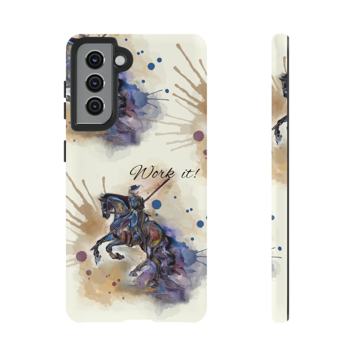 Working Equitation Watercolor Horse Horse Lover Gift Study Tough Case Phone Case.