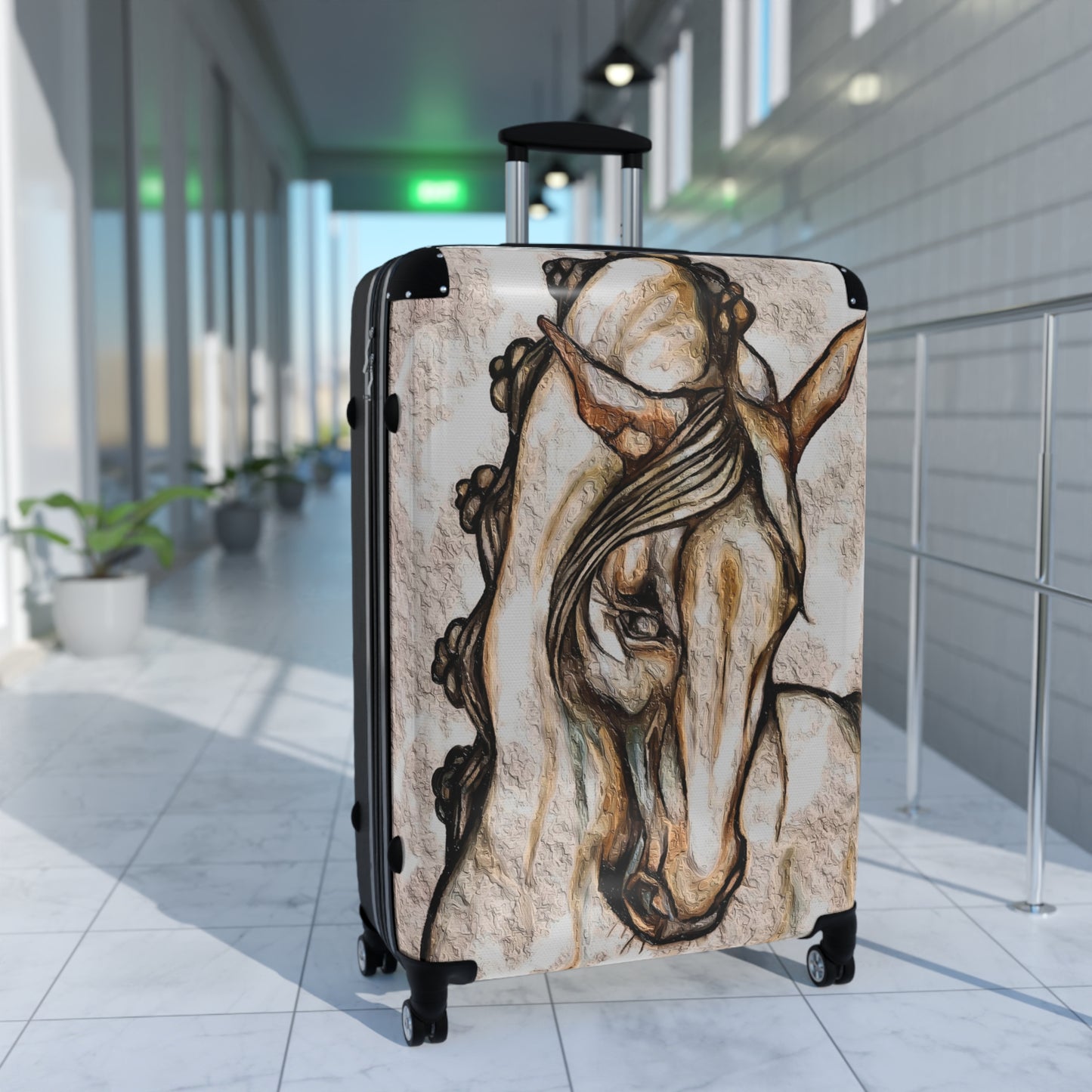 Baroque Horse Cabin Suitcase