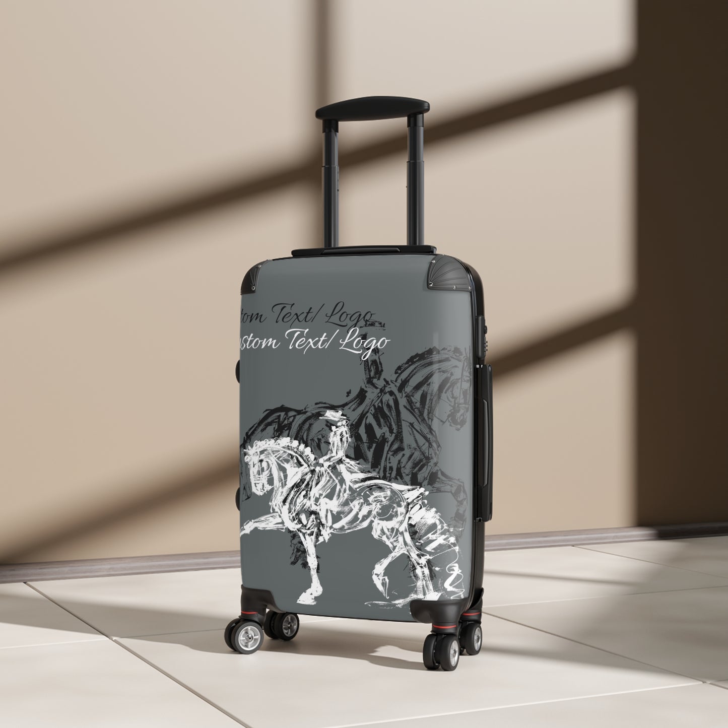 Custom Text/Logo Dressage design Suitcases