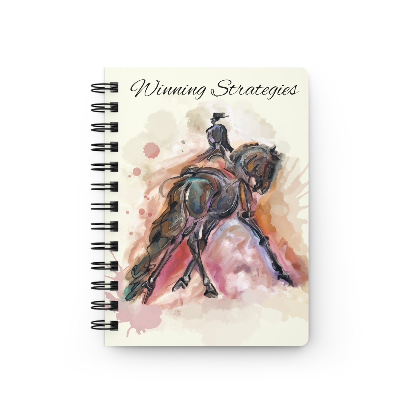 A Dressage Horse  Training Clinic Note Spiral Bound Journal. Dressage Notebook