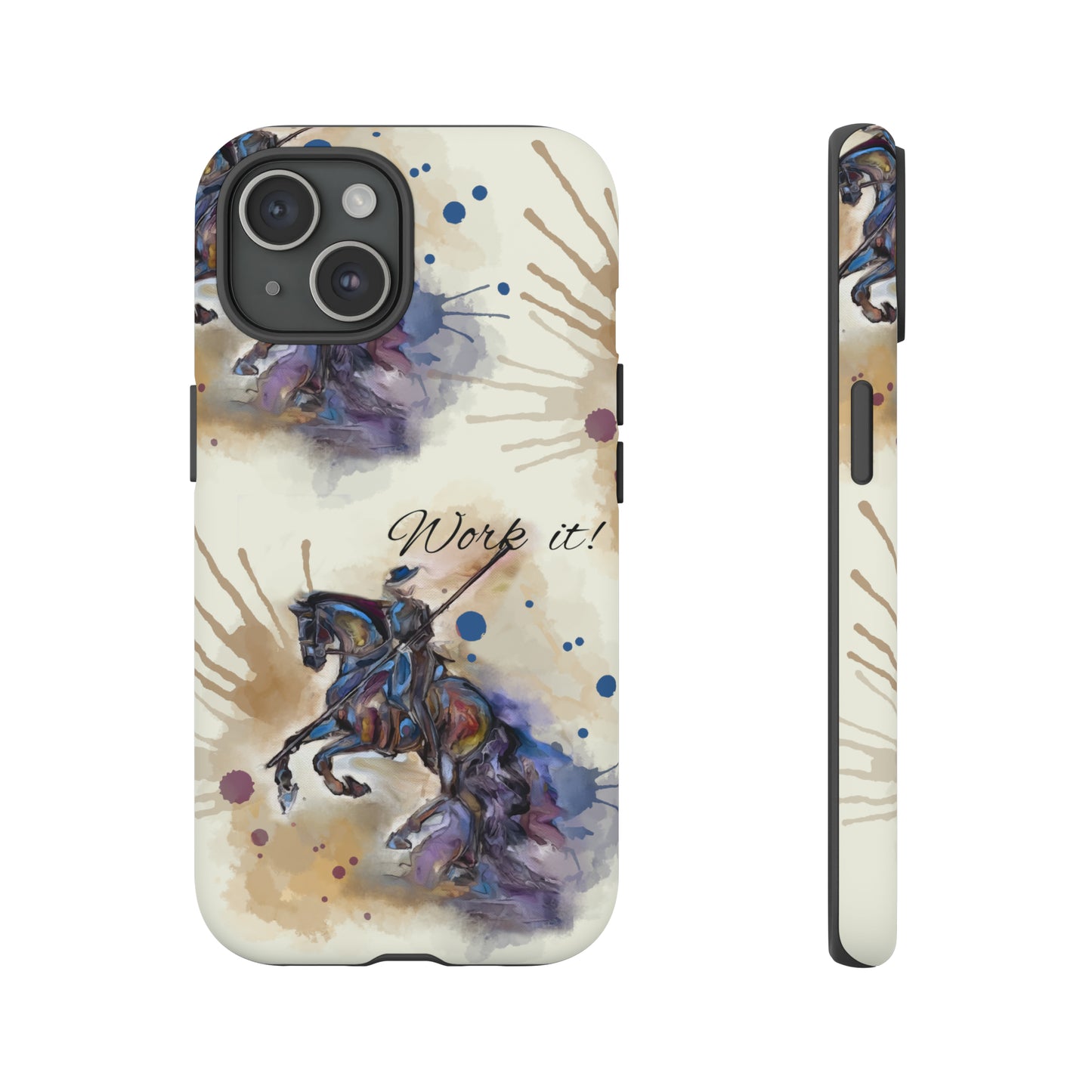 Working Equitation Watercolor Horse Horse Lover Gift Study Tough Case Phone Case.