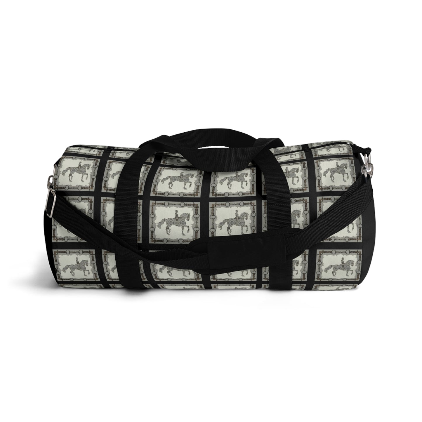 Custom Logo Dressage Horse Motif Duffel Bag