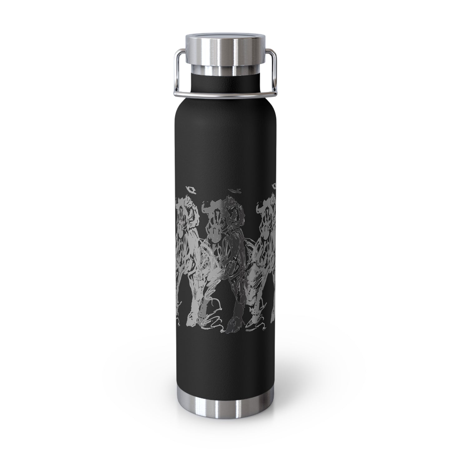 Graphic Dressage color Copper Vacuum Insulated Bottle, 22oz