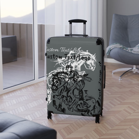 Custom Text/Logo Dressage design Suitcases