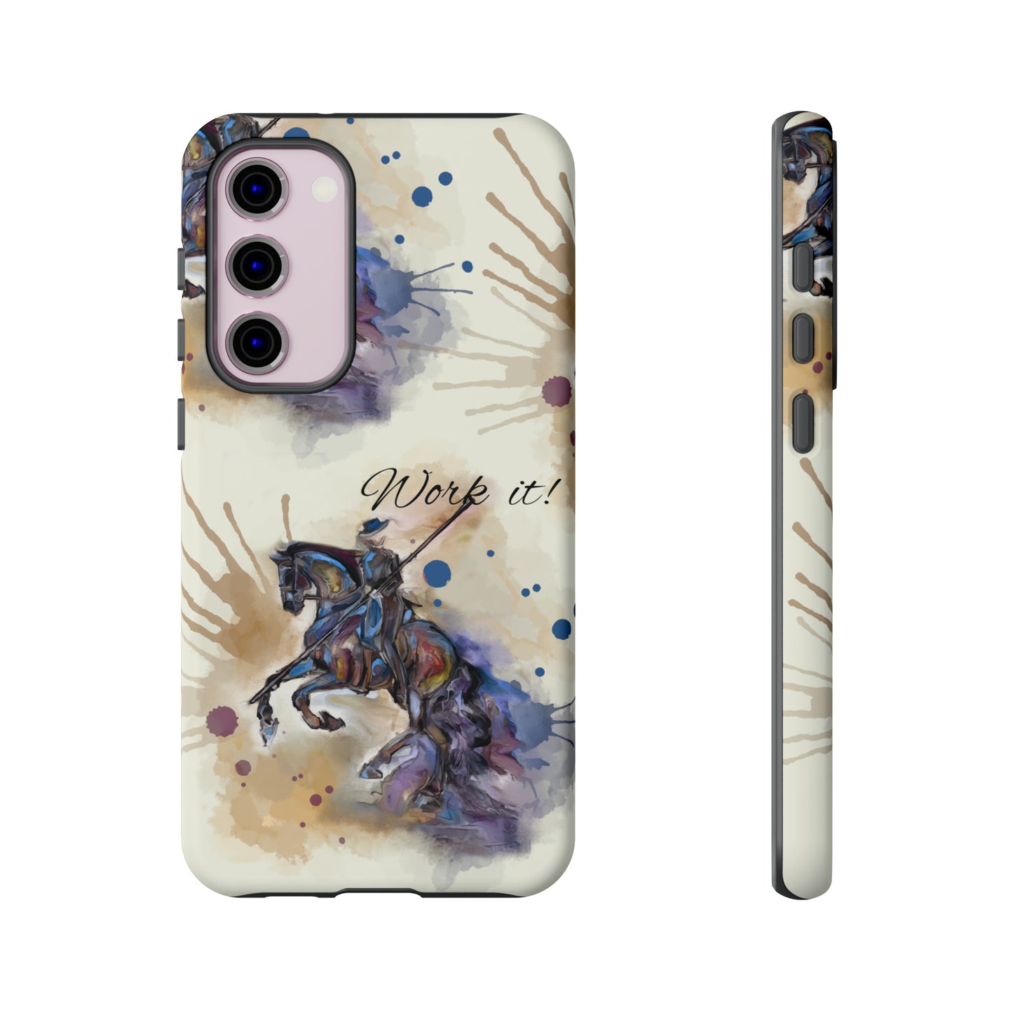 Working Equitation Watercolor Horse Horse Lover Gift Study Tough Case Phone Case.