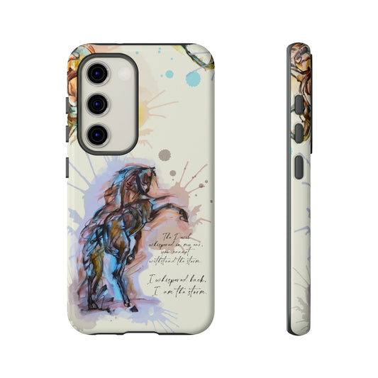 Inspirational Watercolor Horse Horse Lover Gift Study Tough Case Phone Case.