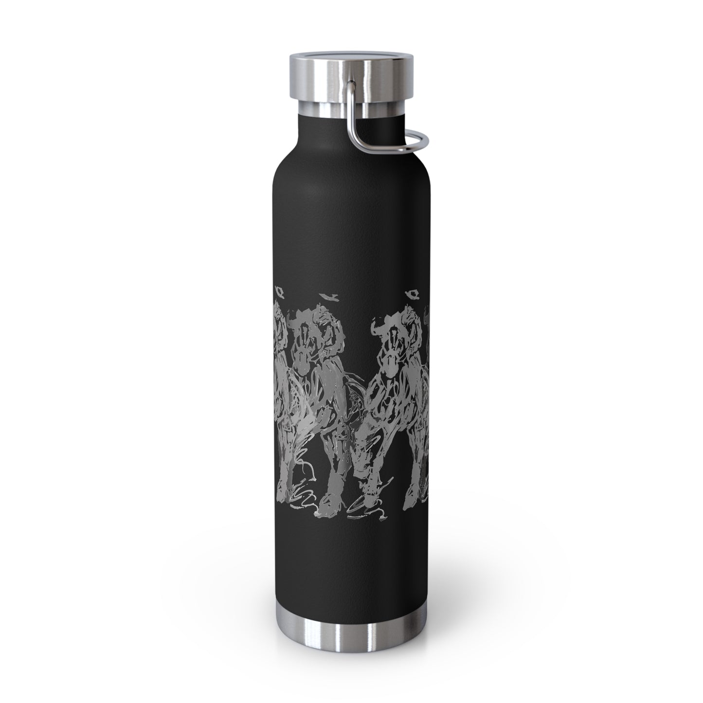 Graphic Dressage color Copper Vacuum Insulated Bottle, 22oz