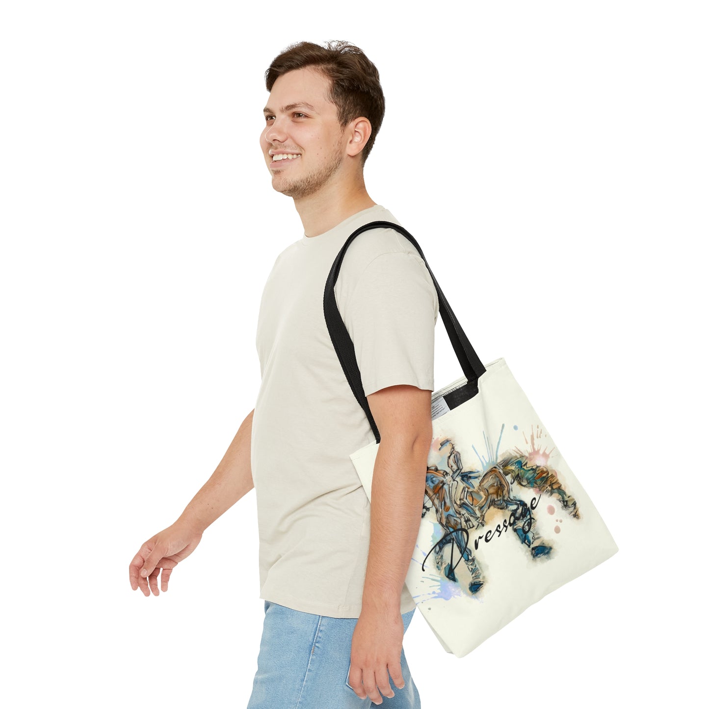 Watercolor Horse Artistic Tote Bag (AOP)