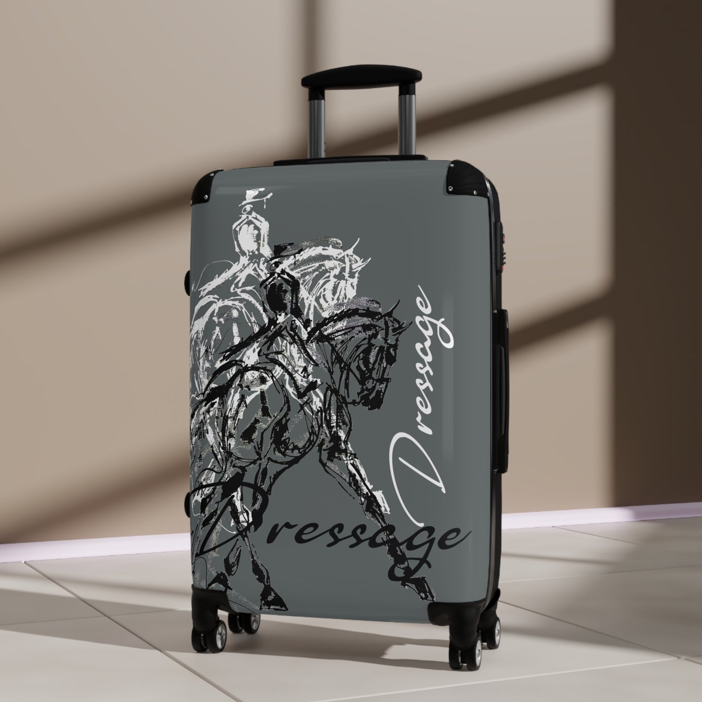 Artistic Dressage Horse in Half Pass Cabin Suitcase