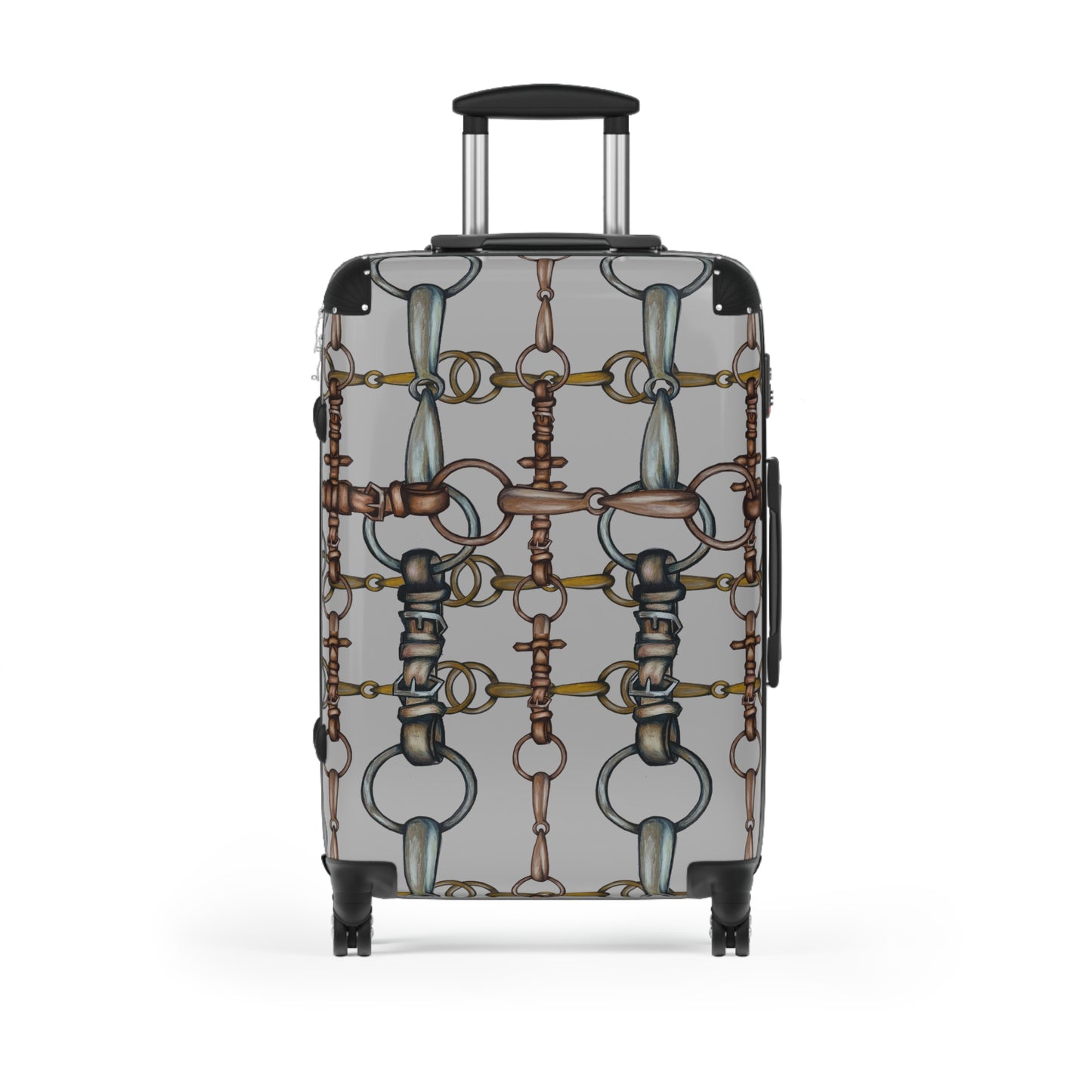 Artistic Equestrian Snaffle Bit and Reins Cabin Suitcase