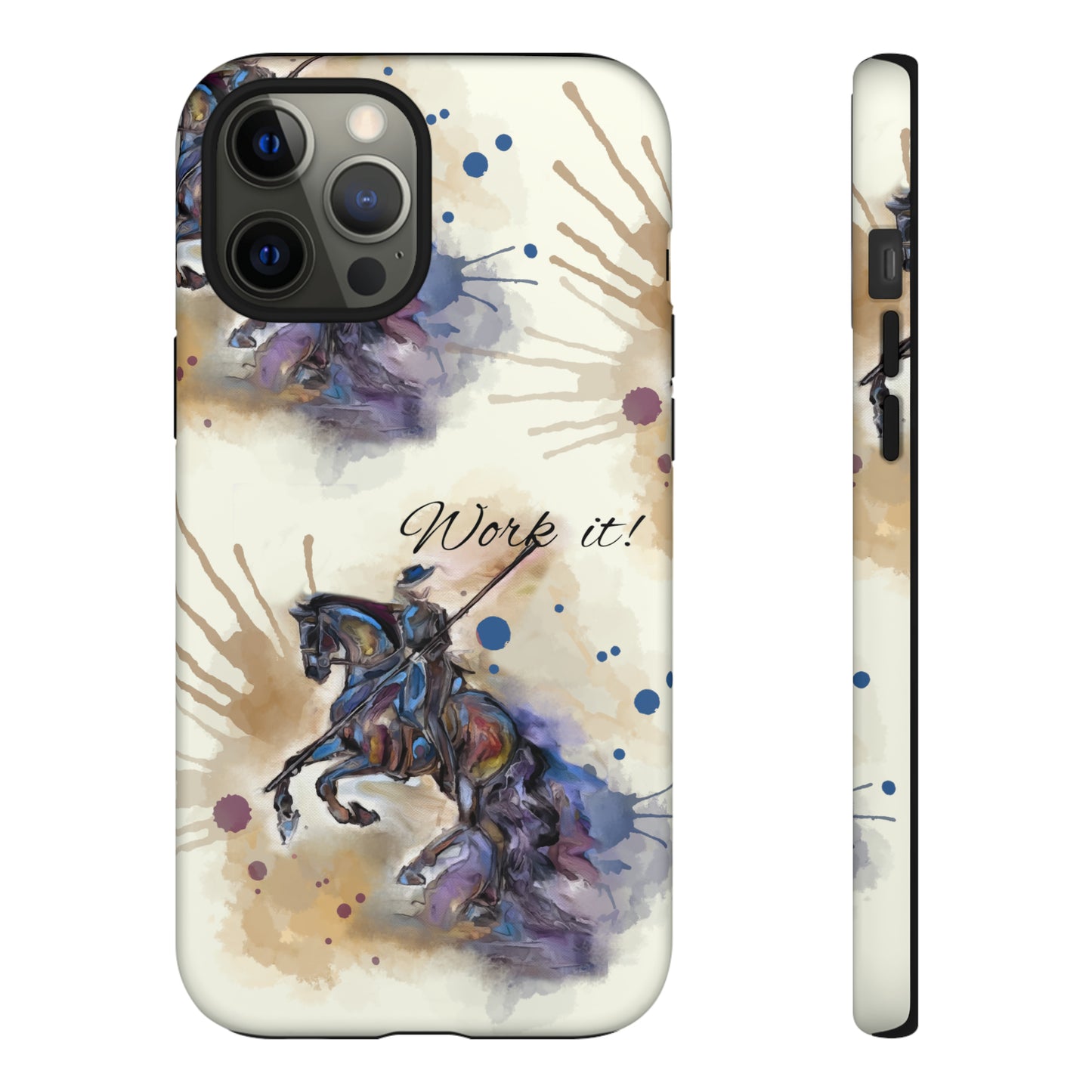 Working Equitation Watercolor Horse Horse Lover Gift Study Tough Case Phone Case.