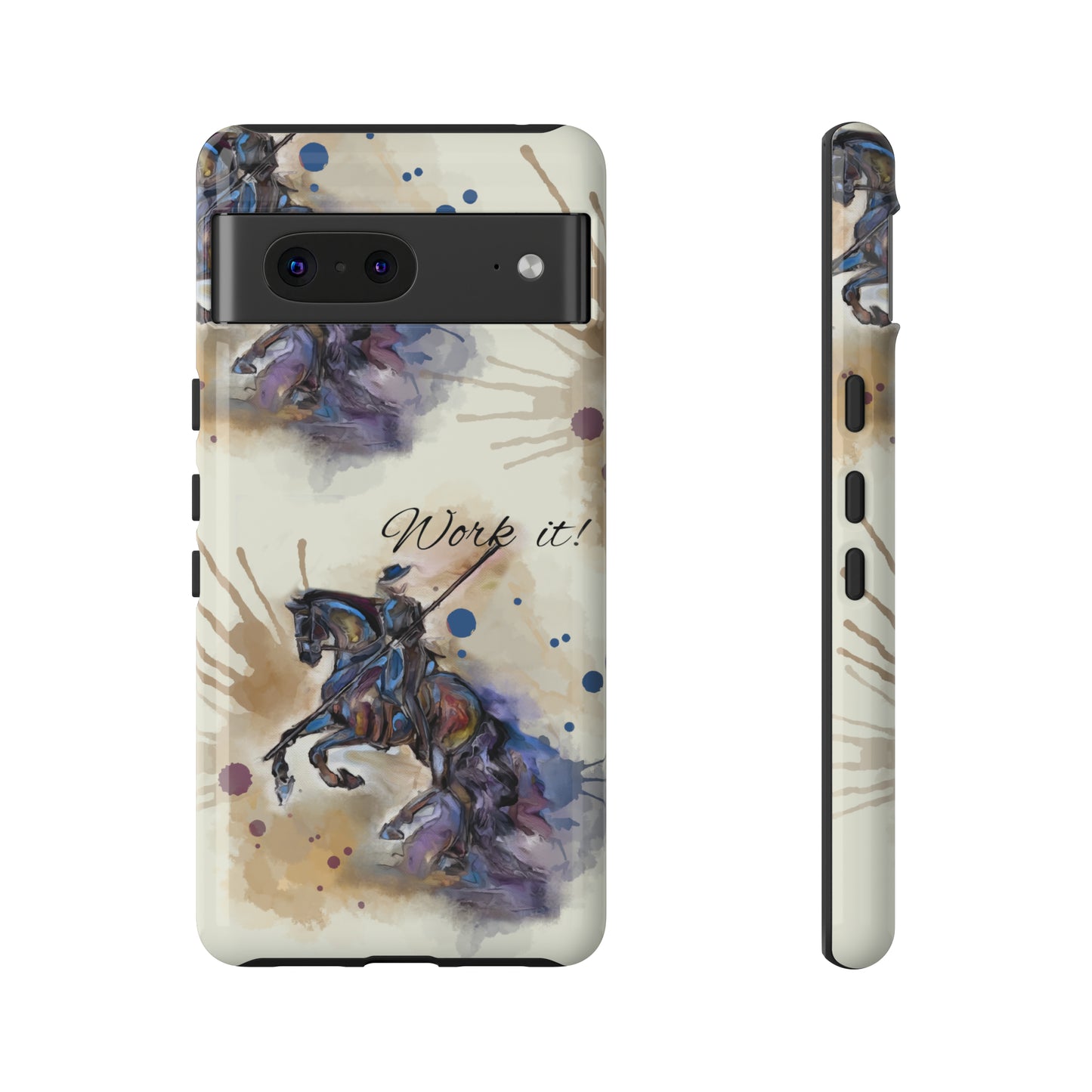 Working Equitation Watercolor Horse Horse Lover Gift Study Tough Case Phone Case.