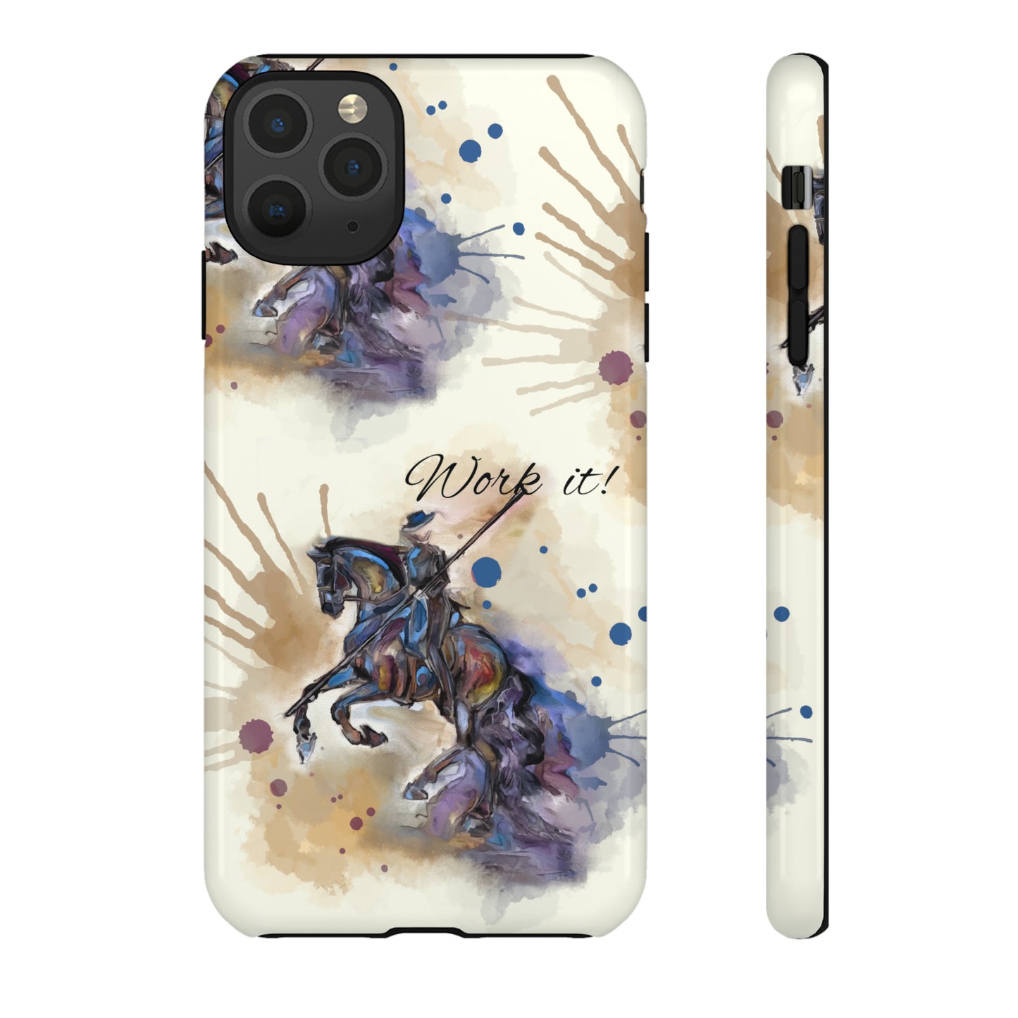 Working Equitation Watercolor Horse Horse Lover Gift Study Tough Case Phone Case.