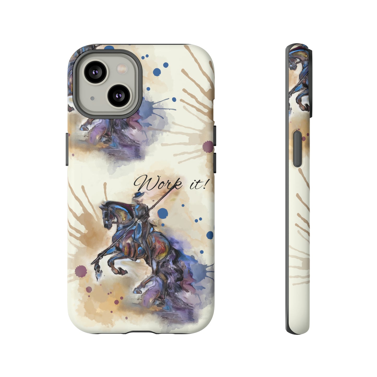 Working Equitation Watercolor Horse Horse Lover Gift Study Tough Case Phone Case.