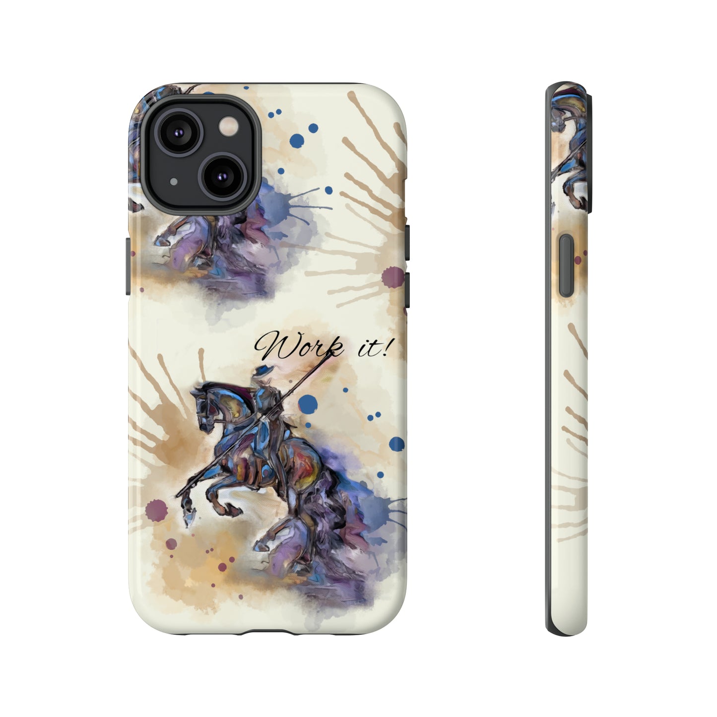 Working Equitation Watercolor Horse Horse Lover Gift Study Tough Case Phone Case.