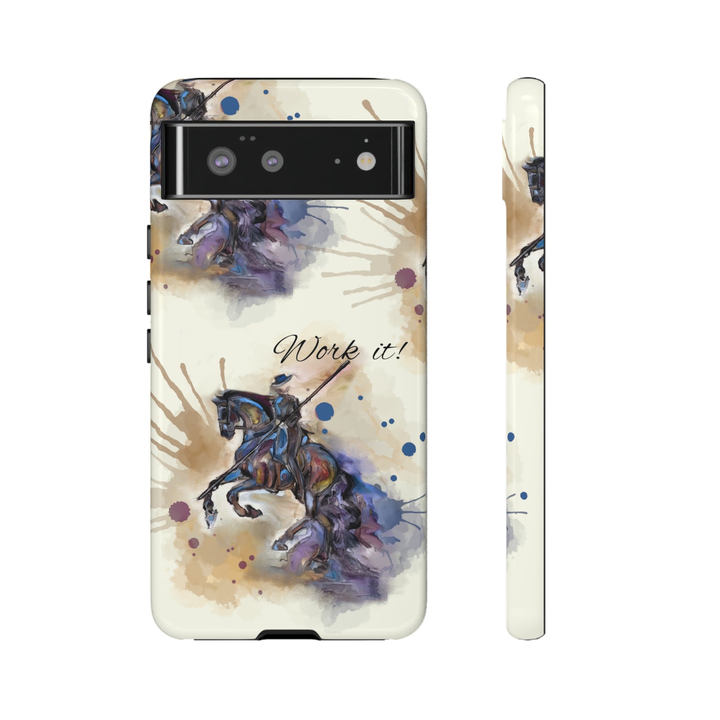 Working Equitation Watercolor Horse Horse Lover Gift Study Tough Case Phone Case.