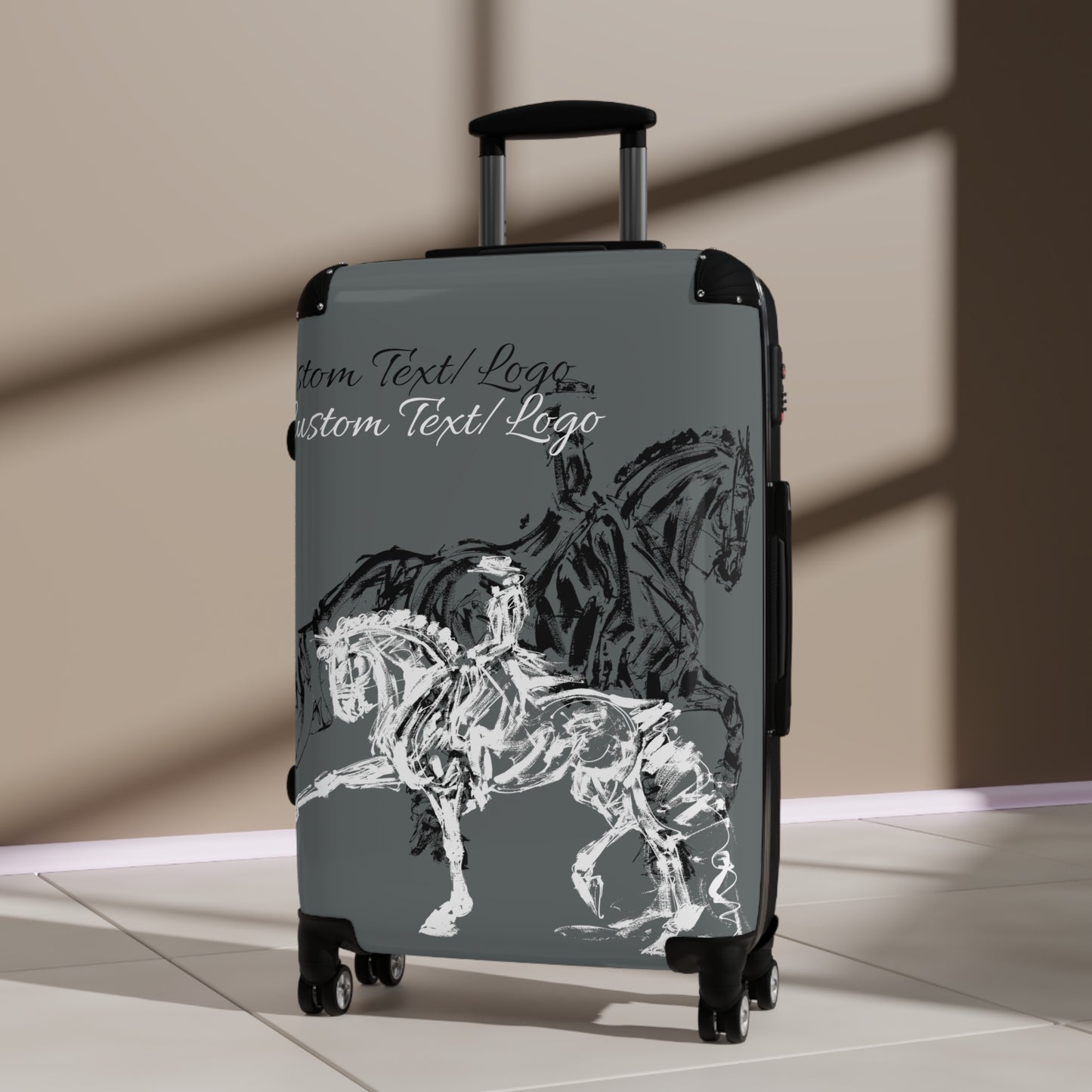 Custom Text/Logo Dressage design Suitcases