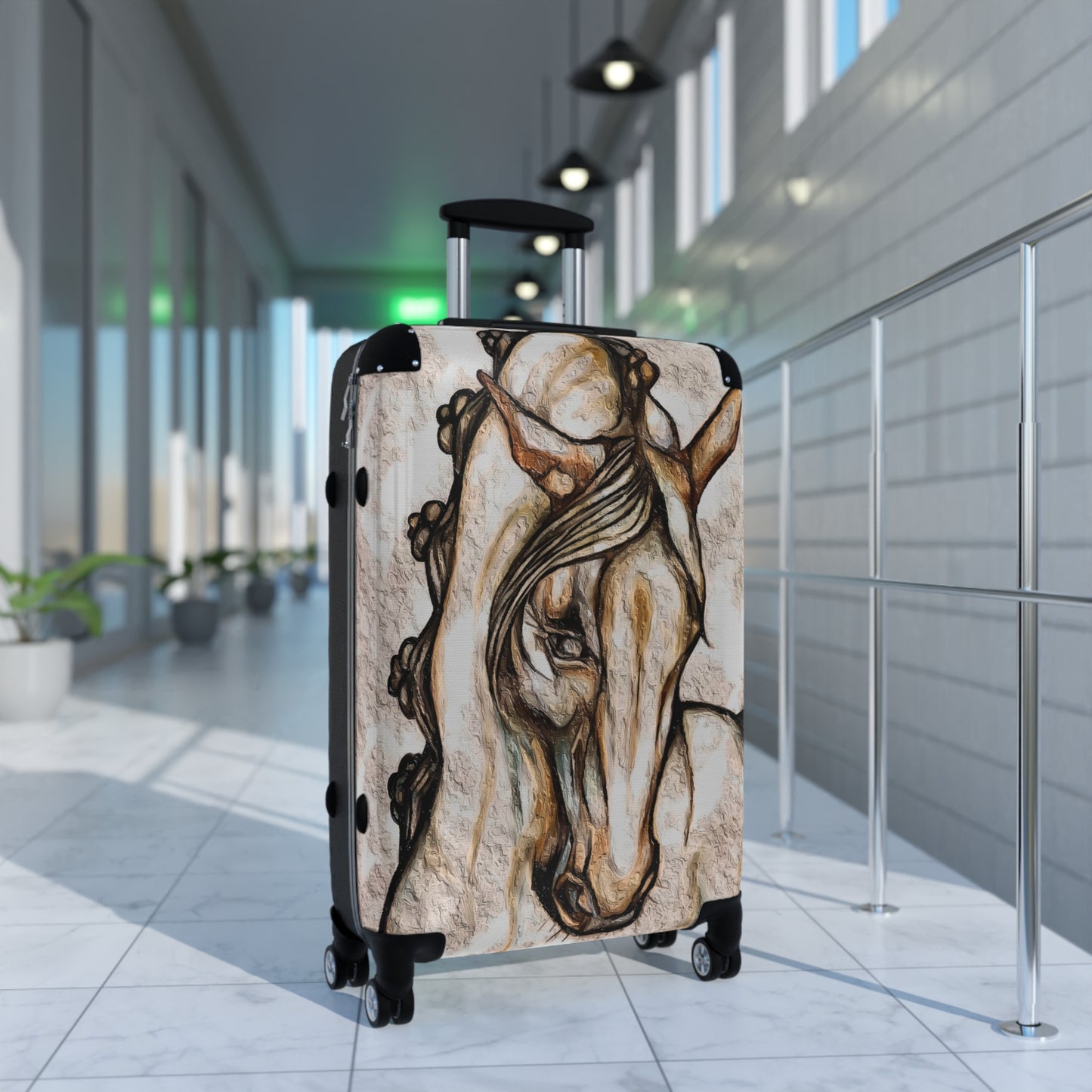 Baroque Horse Cabin Suitcase