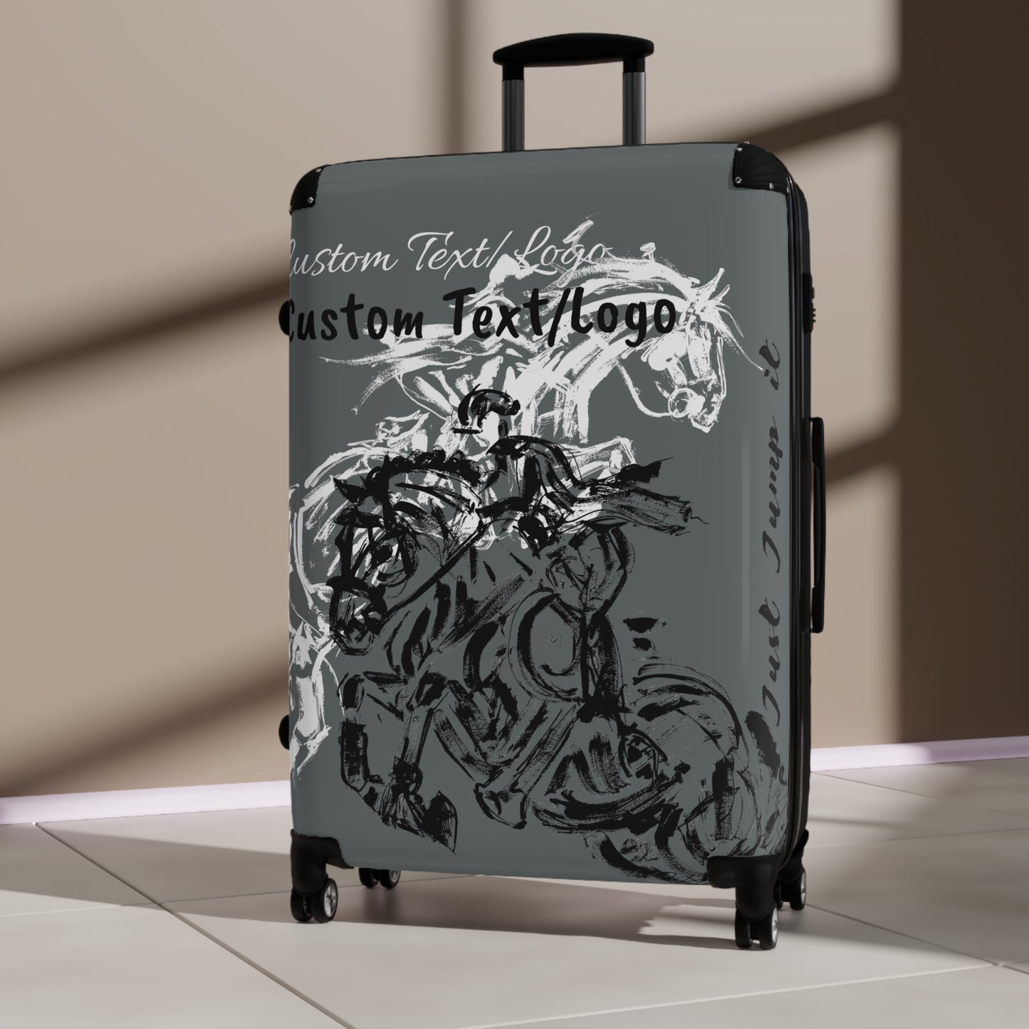 Custom Text/Logo Dressage design Suitcases