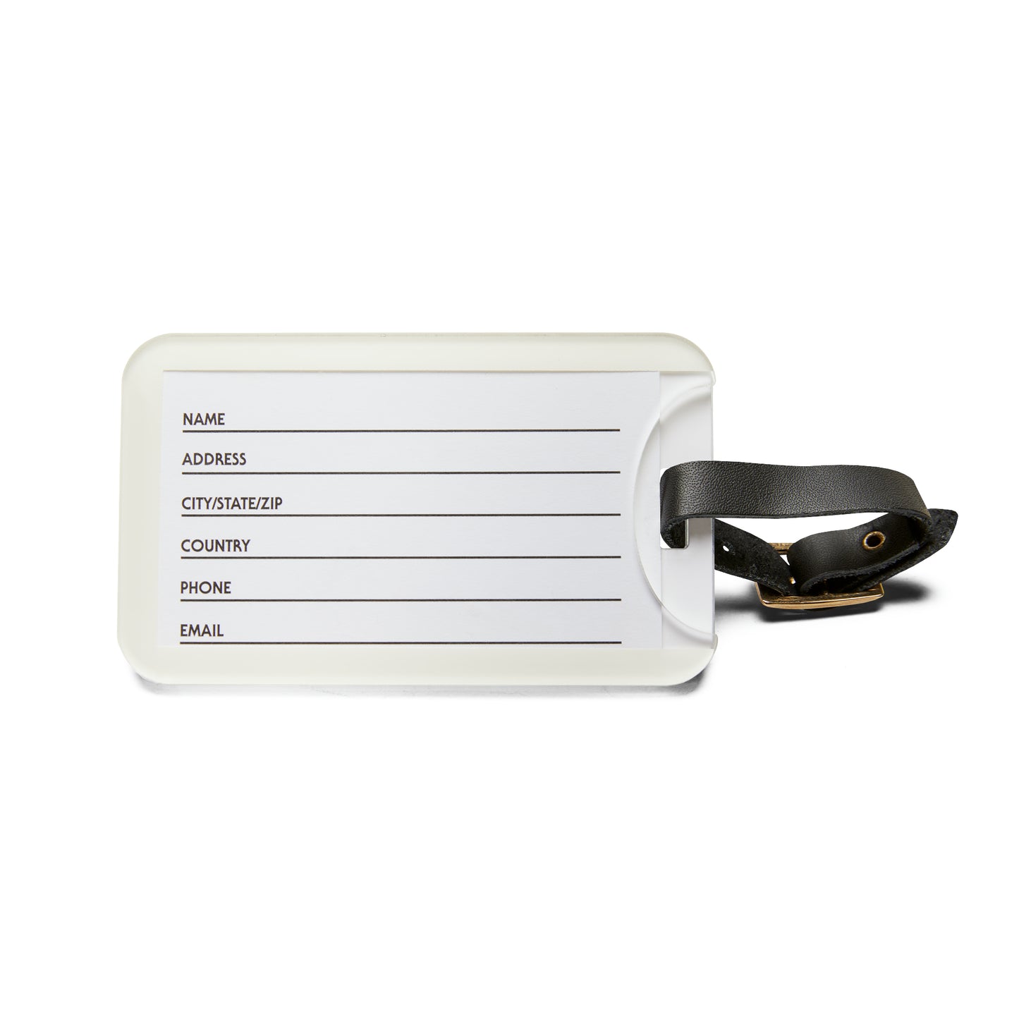 Ivory Chaos Bit Luggage Tag