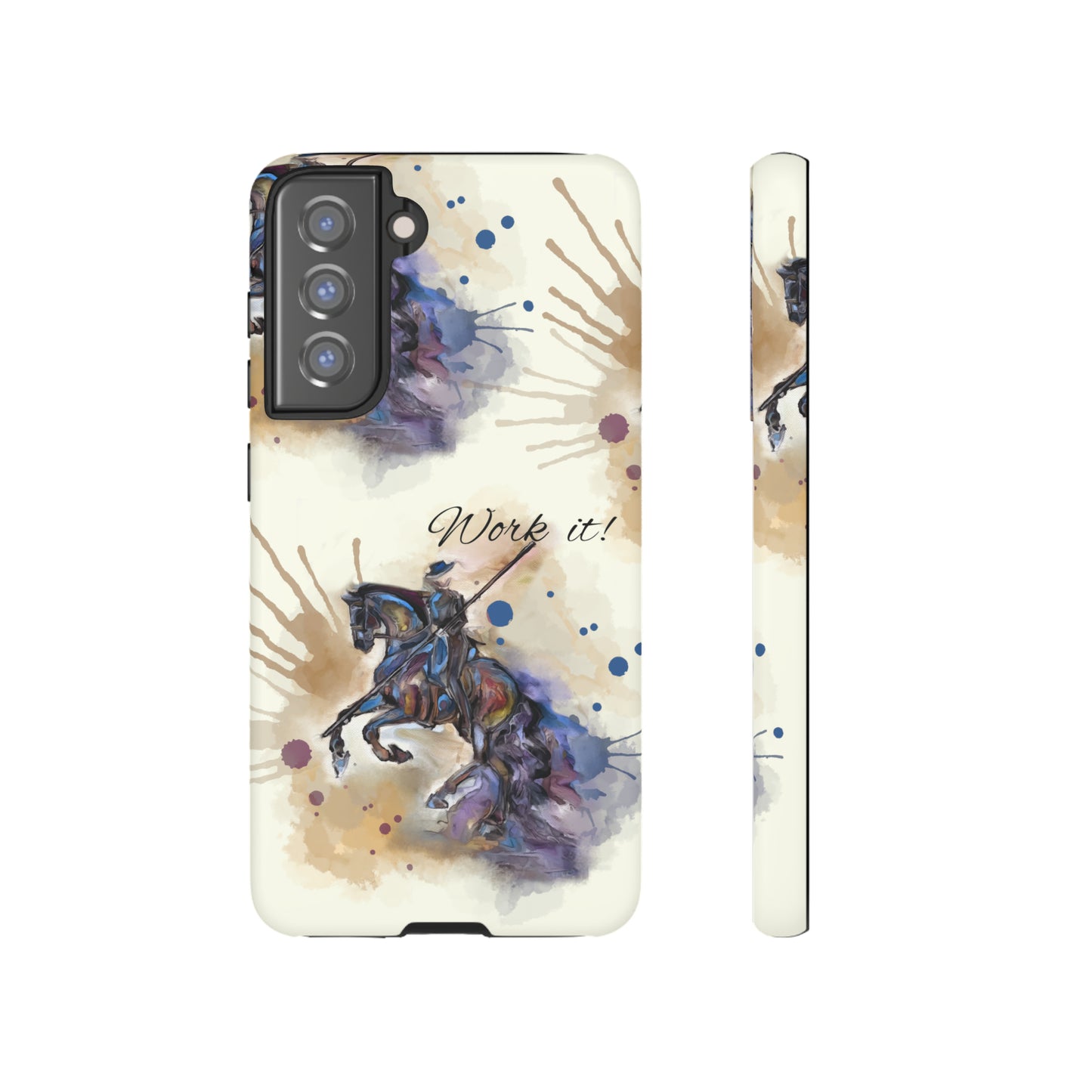 Working Equitation Watercolor Horse Horse Lover Gift Study Tough Case Phone Case.