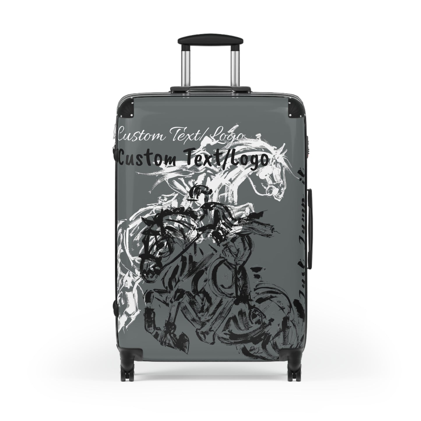 Custom Text/Logo Dressage design Suitcases