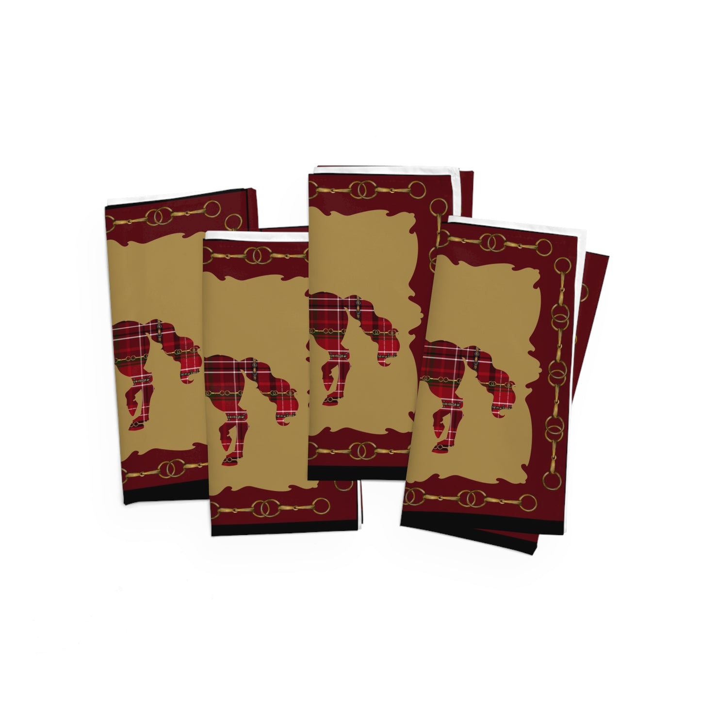 Christmas Dressage Napkins (Set of 4)