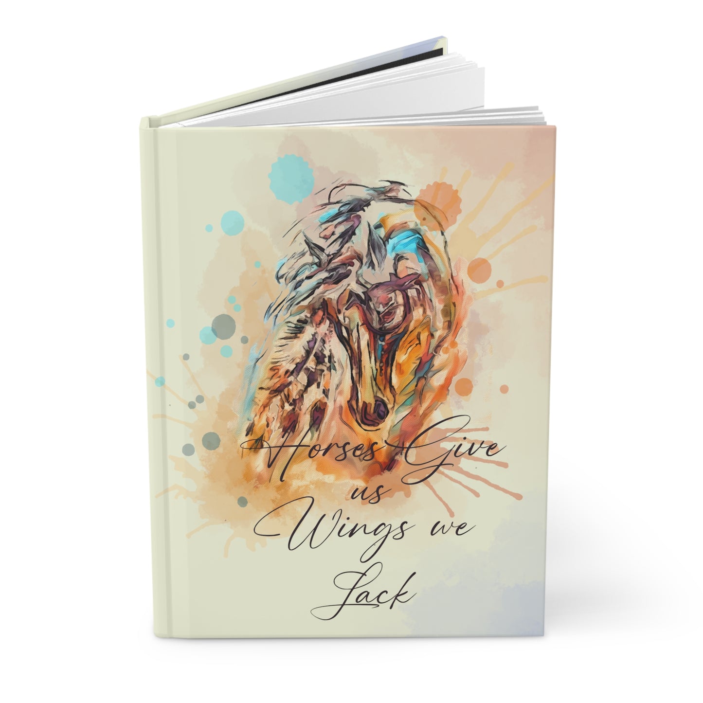 Watercolor Equestrian Hardcover Journal Matte