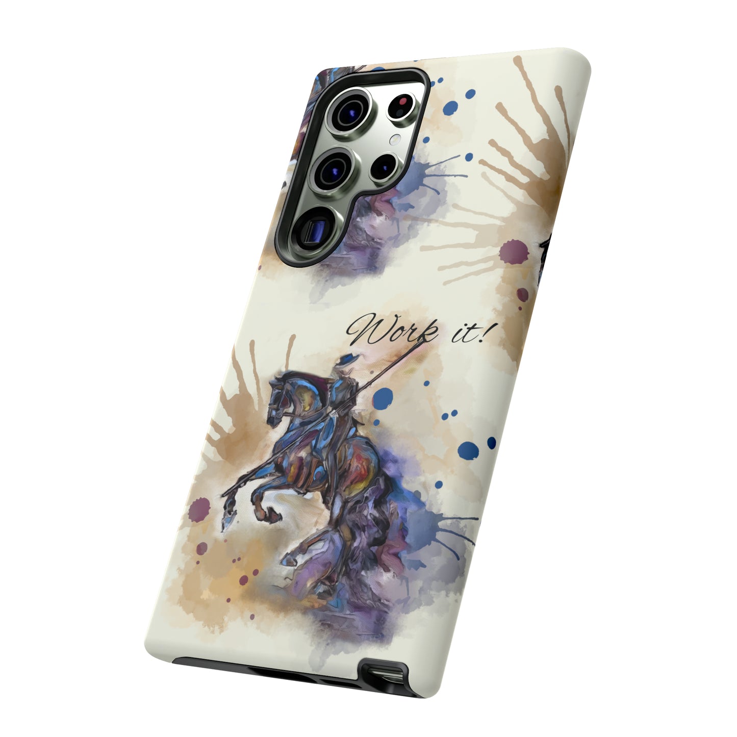 Working Equitation Watercolor Horse Horse Lover Gift Study Tough Case Phone Case.