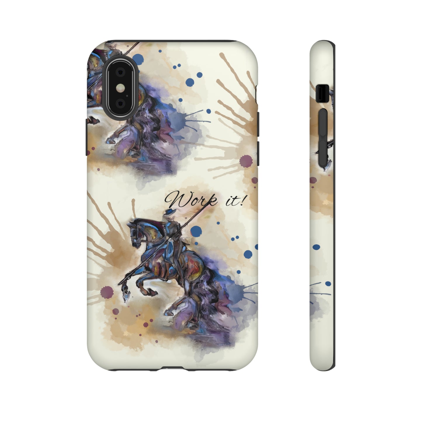 Working Equitation Watercolor Horse Horse Lover Gift Study Tough Case Phone Case.