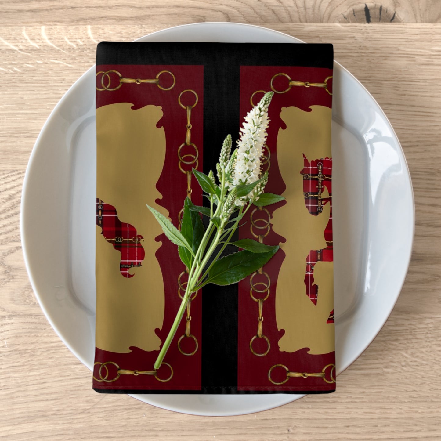 Christmas Dressage Napkins (Set of 4)