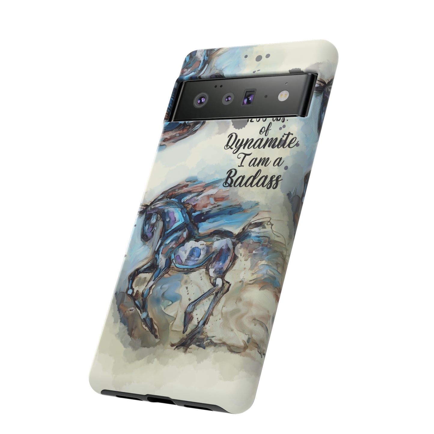 Swearing Equestrian Art .Watercolor Horse Horse Lover Gift Study Tough Case Phone Case.