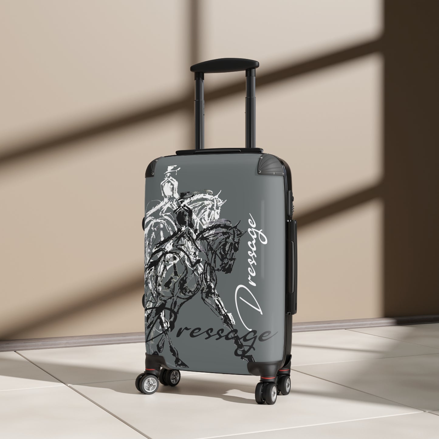 Artistic Dressage Horse in Half Pass Cabin Suitcase