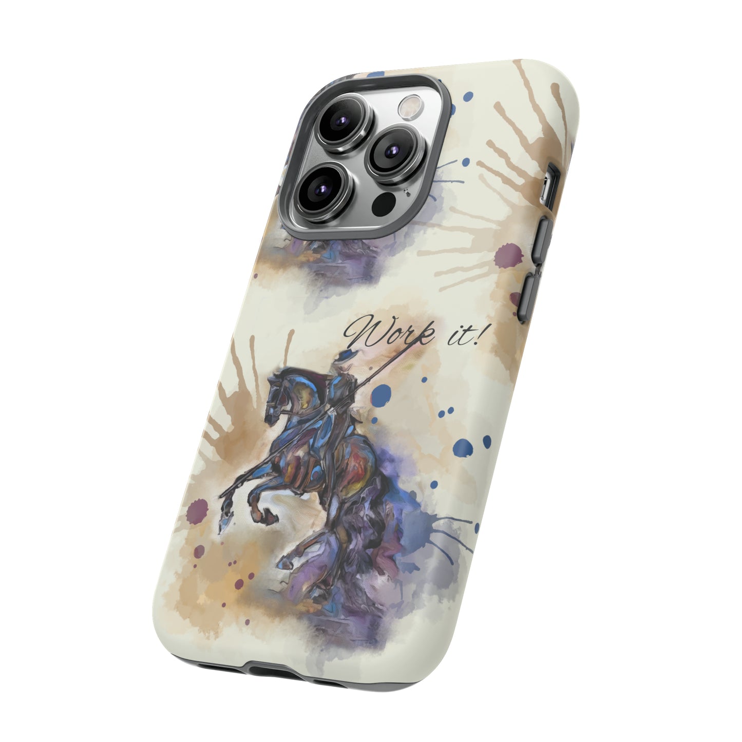 Working Equitation Watercolor Horse Horse Lover Gift Study Tough Case Phone Case.