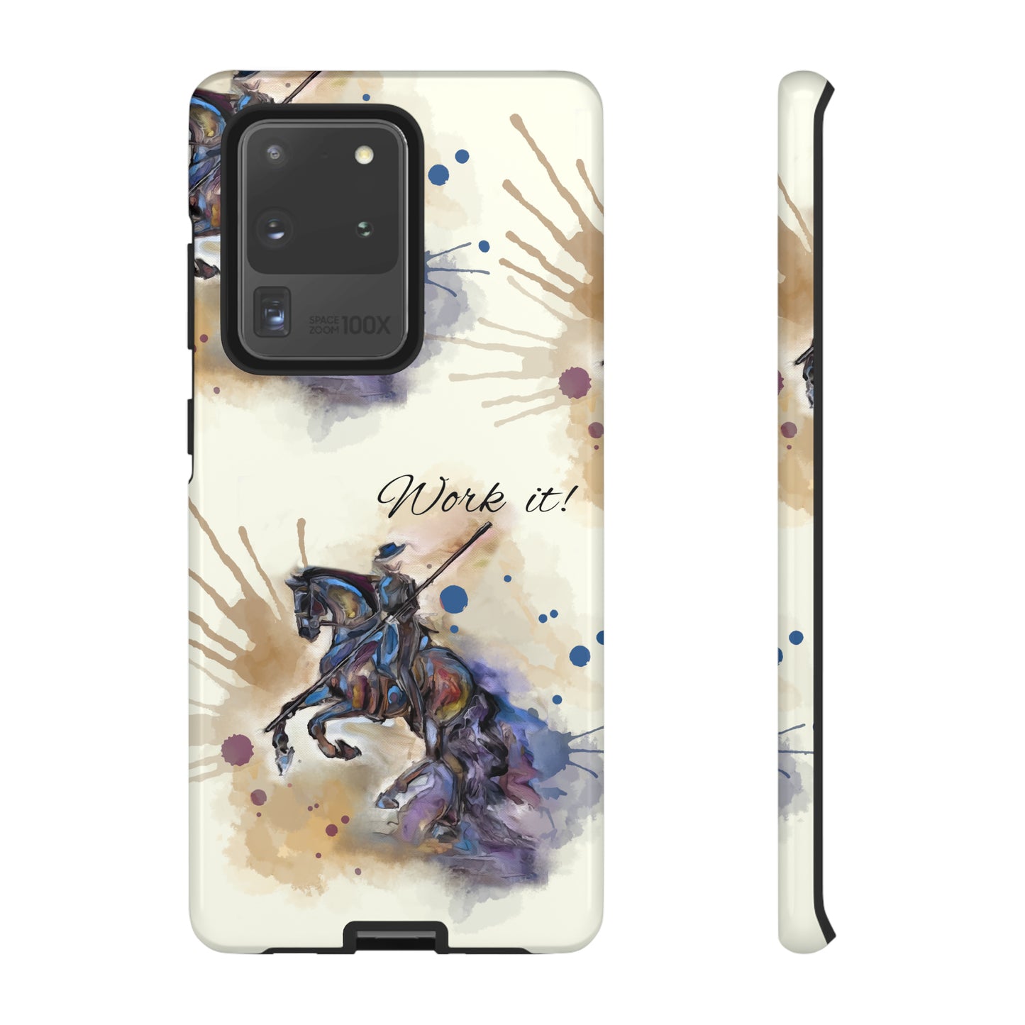 Working Equitation Watercolor Horse Horse Lover Gift Study Tough Case Phone Case.