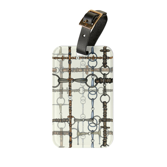 Ivory Chaos Bit Luggage Tag