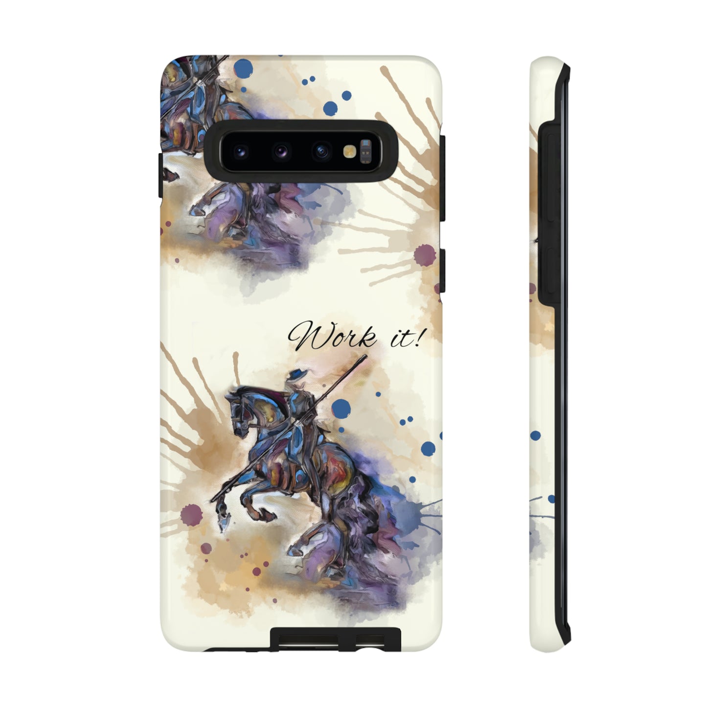 Working Equitation Watercolor Horse Horse Lover Gift Study Tough Case Phone Case.