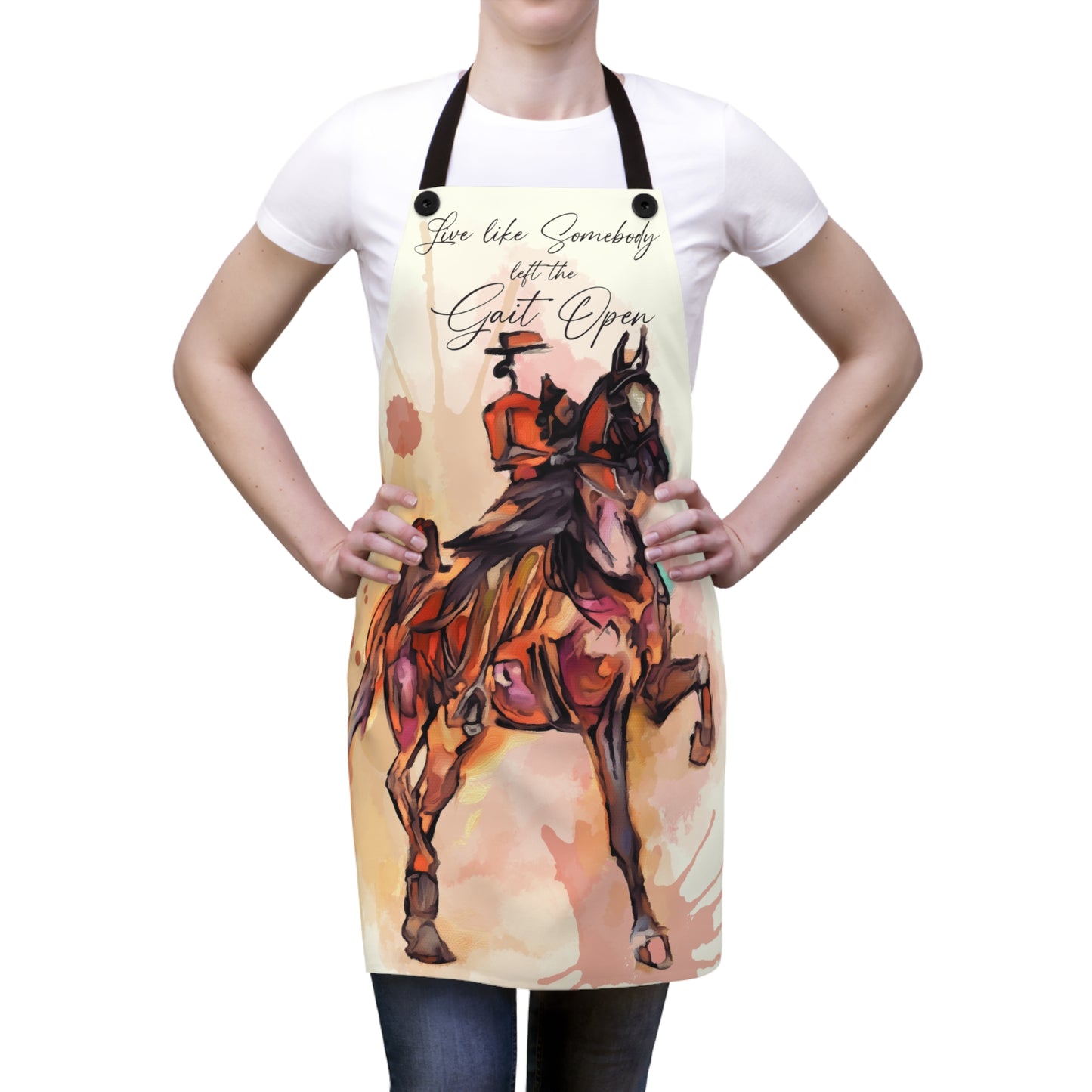 Gaited Horse Show Cloths Cover Apron. Cooking Apron and/or Protect your show cloths in style. Custom Text