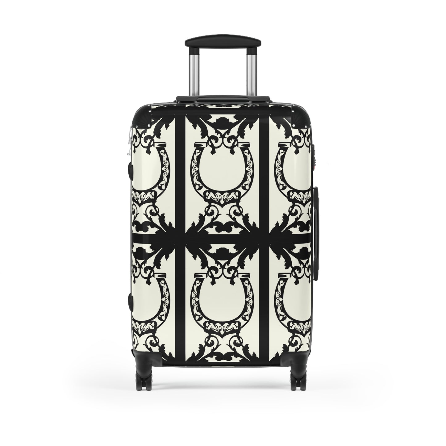 Elegant Horse Shoe Motif Cabin Suitcase