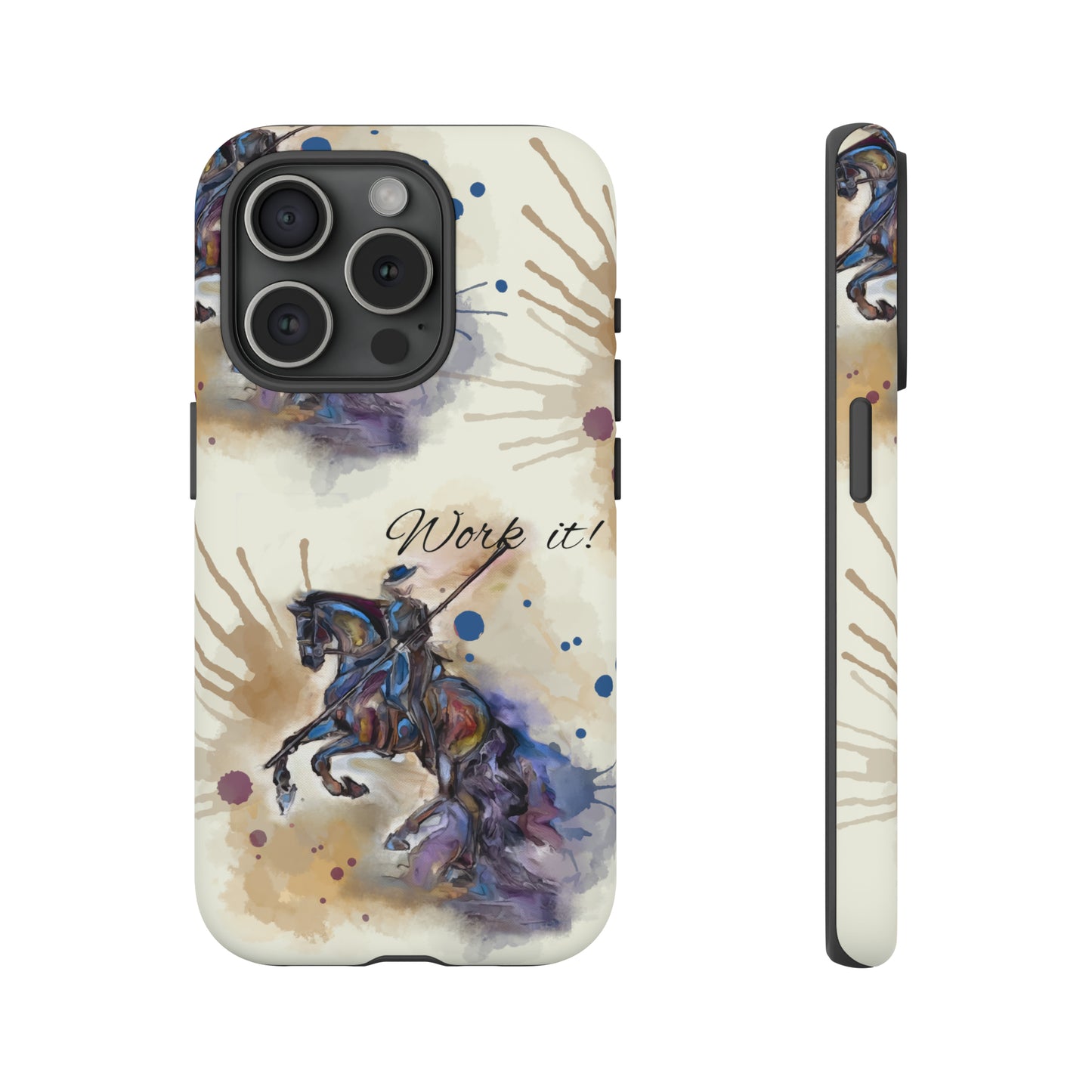 Working Equitation Watercolor Horse Horse Lover Gift Study Tough Case Phone Case.