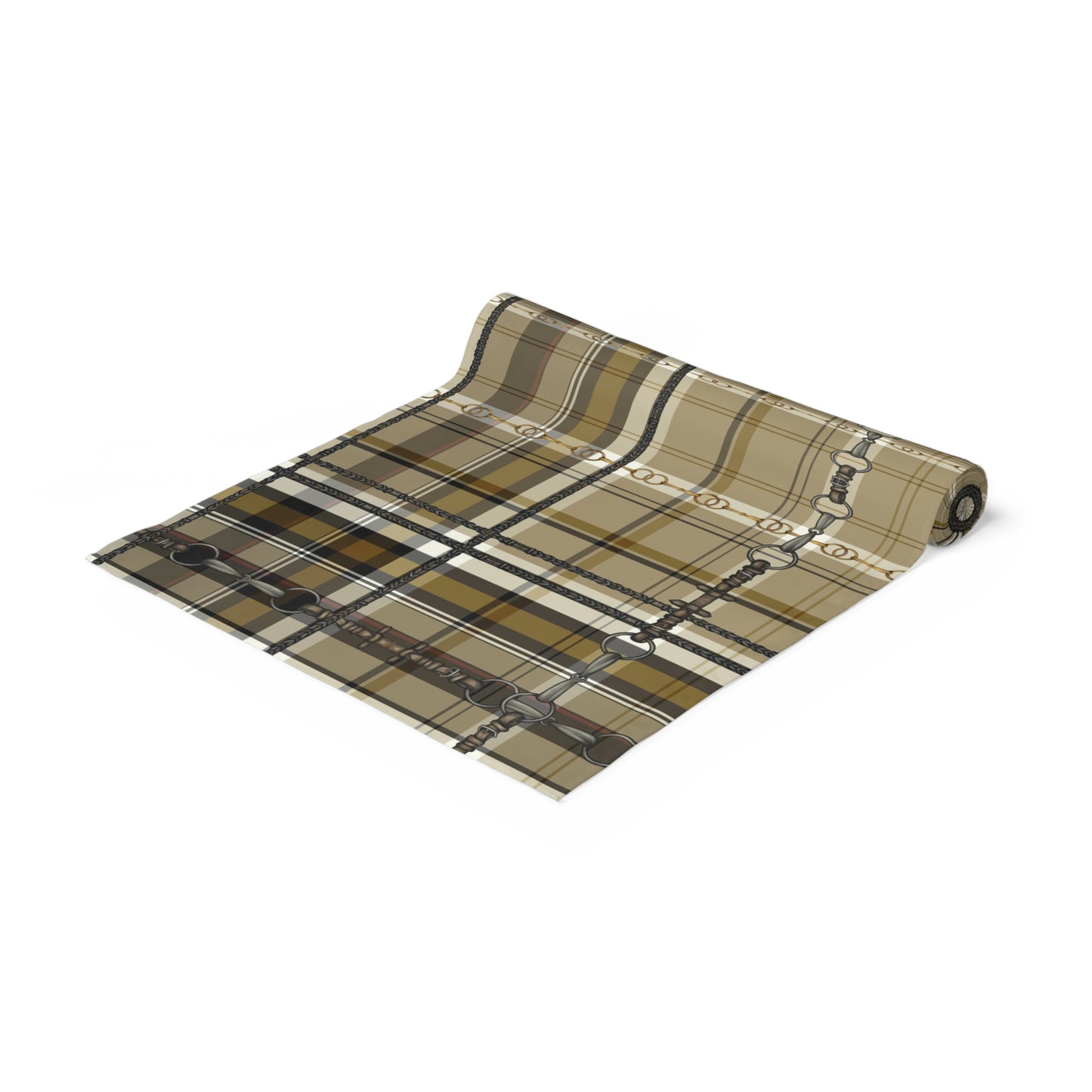 Plaid and Bit Motif Table Runner