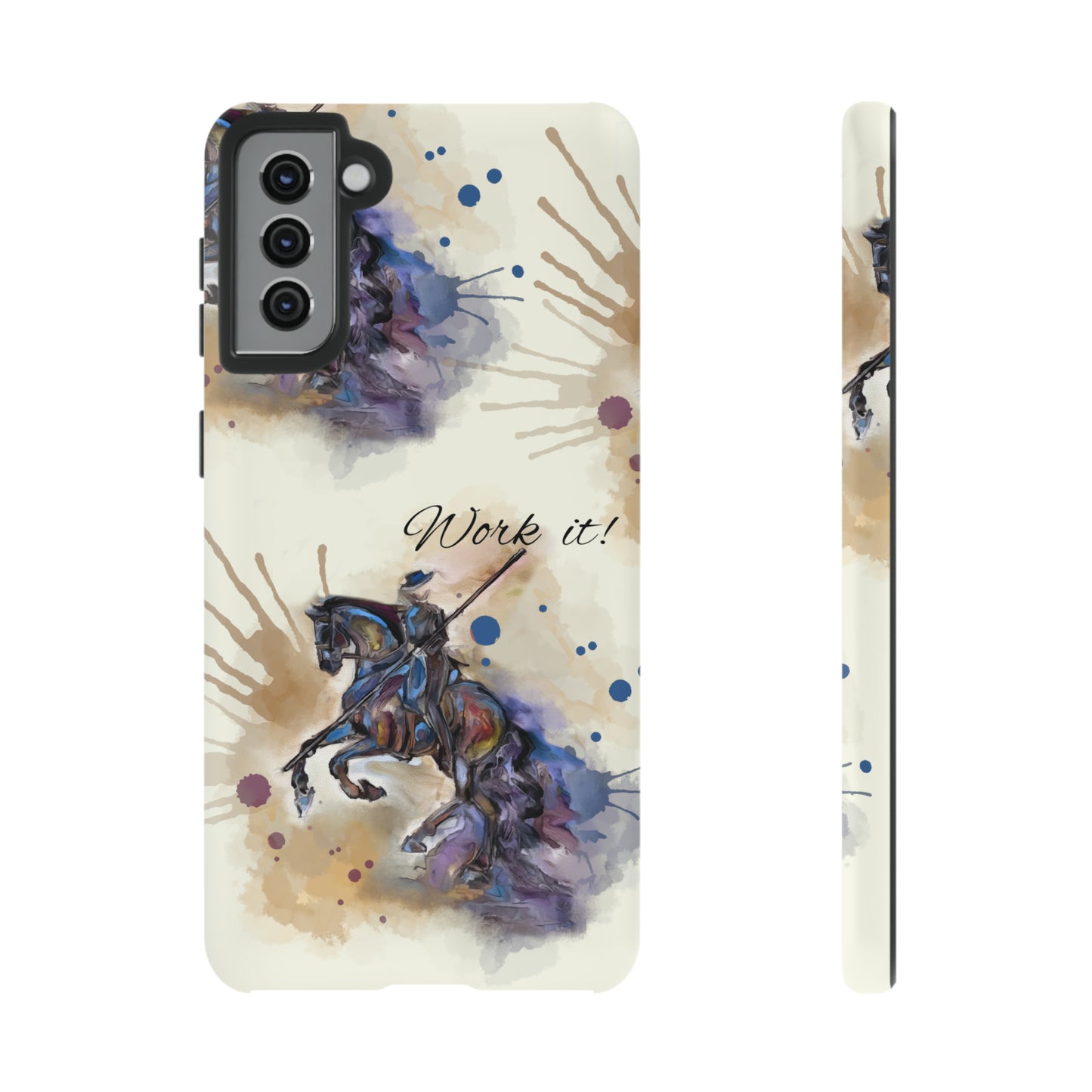 Working Equitation Watercolor Horse Horse Lover Gift Study Tough Case Phone Case.