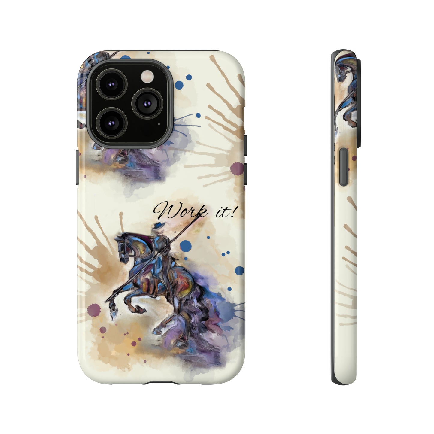 Working Equitation Watercolor Horse Horse Lover Gift Study Tough Case Phone Case.