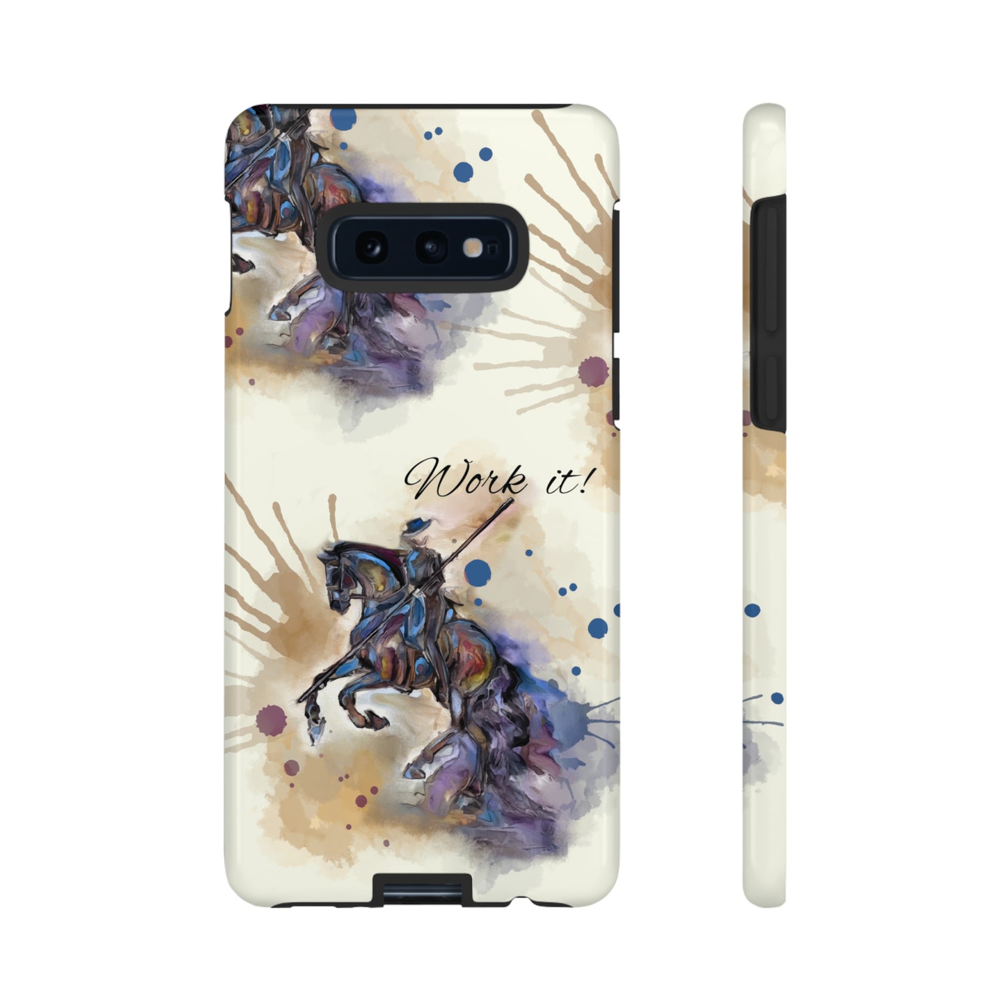 Working Equitation Watercolor Horse Horse Lover Gift Study Tough Case Phone Case.