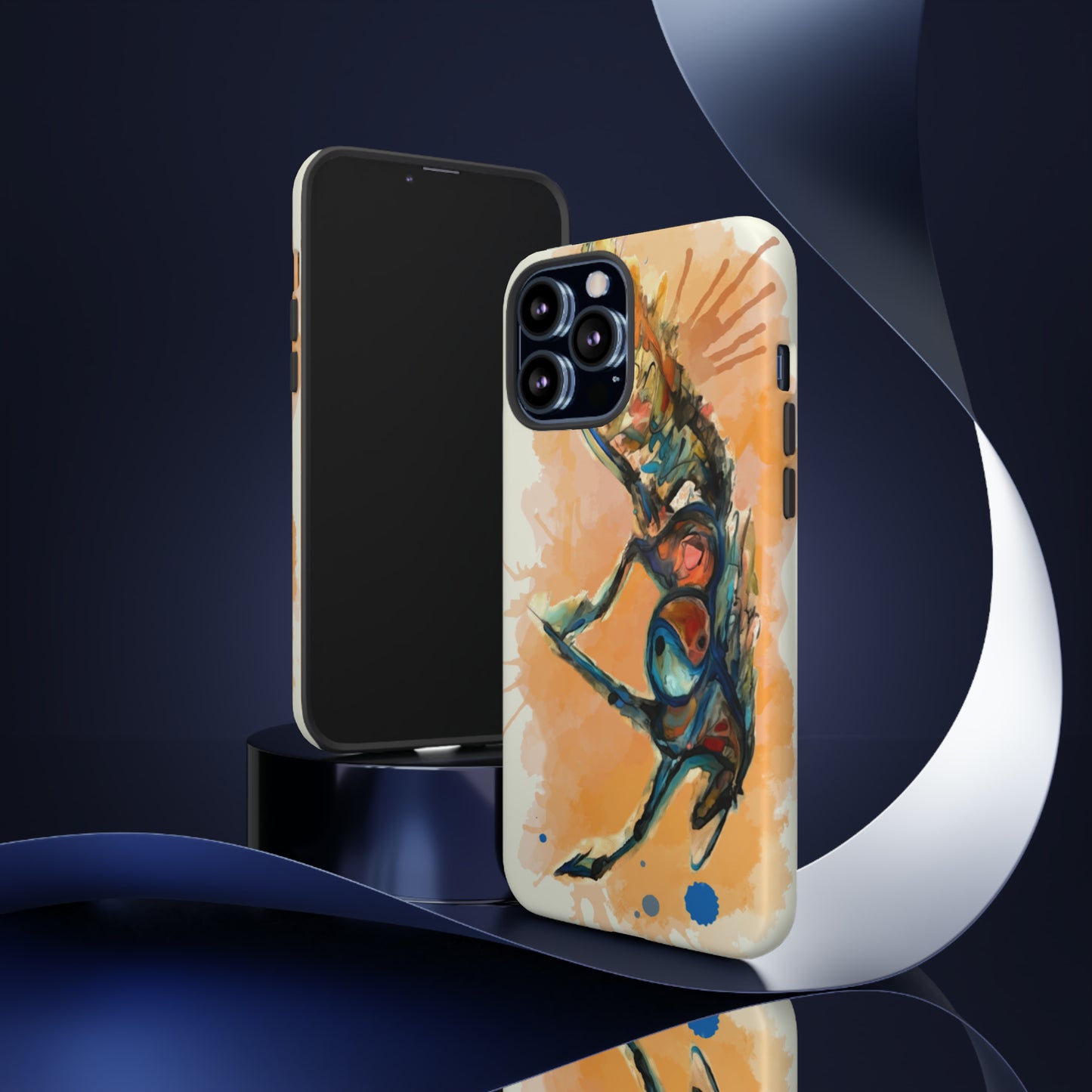 Yin Yang Watercolor Horse Horse Lover Gift Study Tough Case Phone Case.