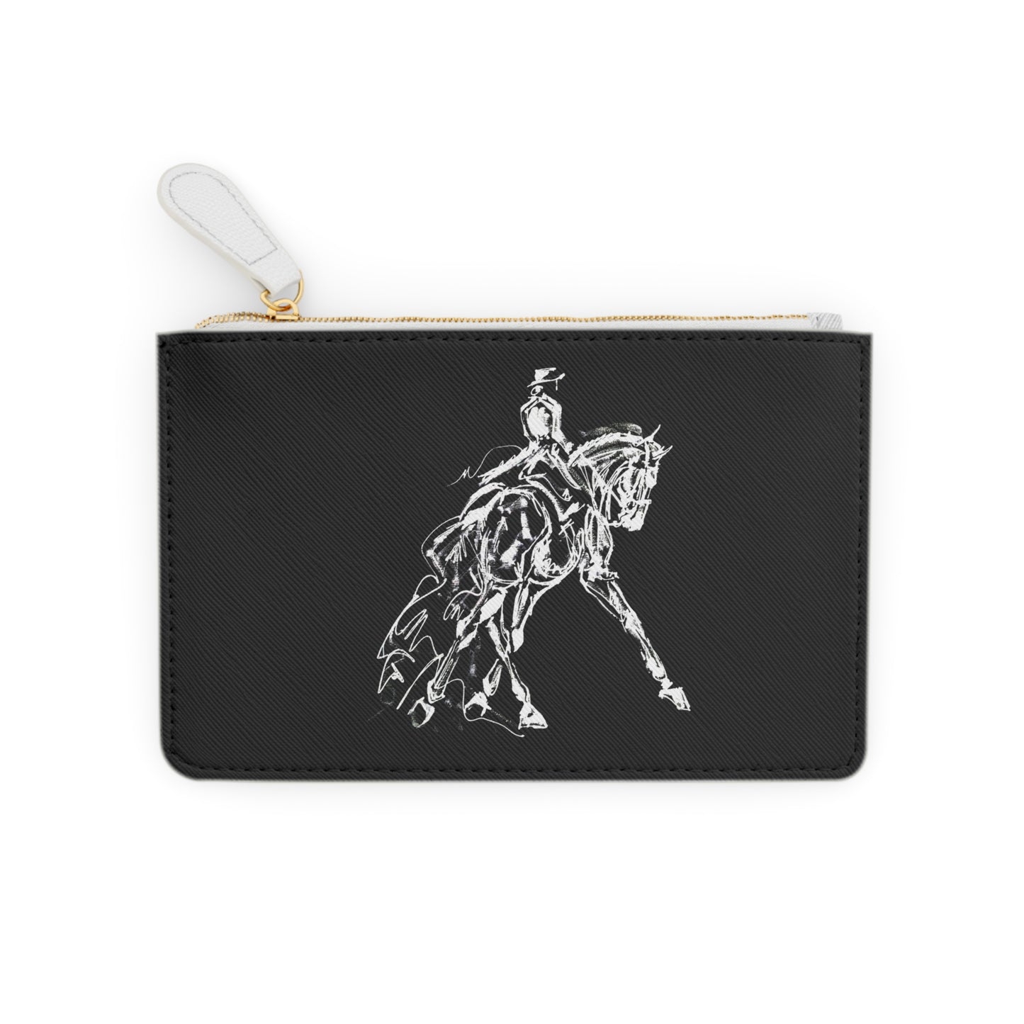 Dressage Area & Horse Mini Clutch Bag