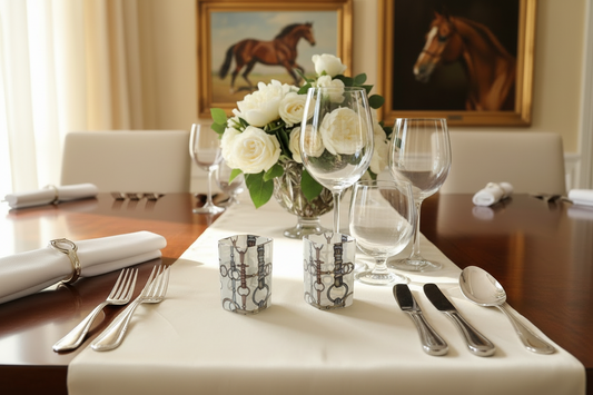 Equestrian Bit Square Shot Glass Set of 2
