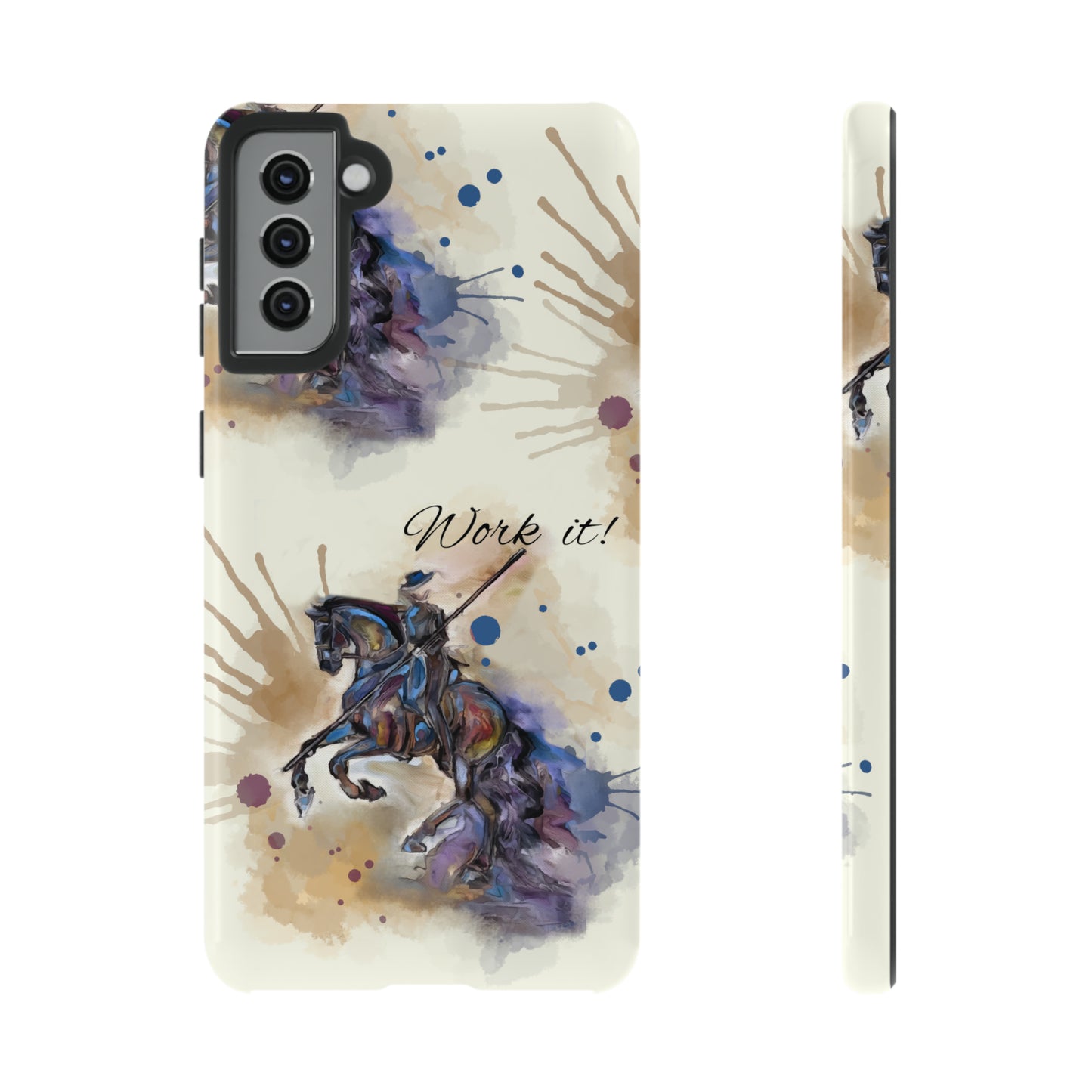 Working Equitation Watercolor Horse Horse Lover Gift Study Tough Case Phone Case.