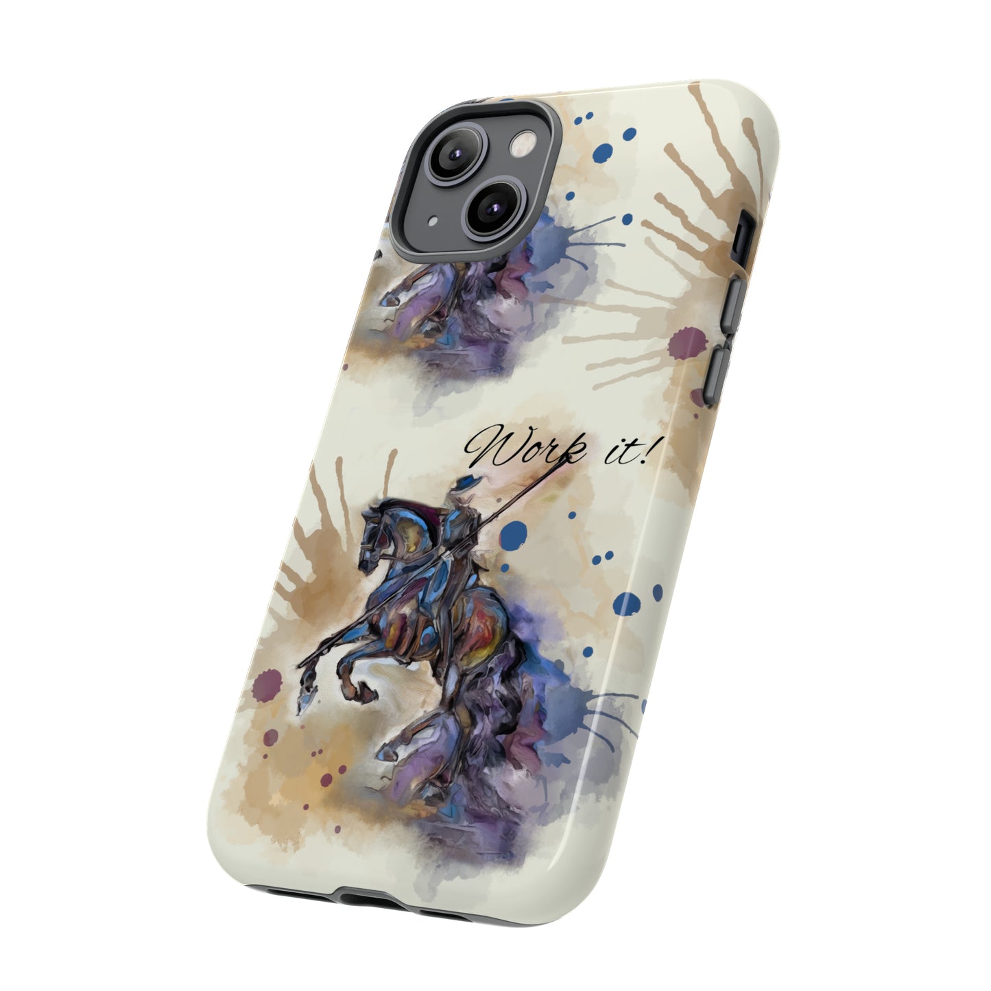 Working Equitation Watercolor Horse Horse Lover Gift Study Tough Case Phone Case.